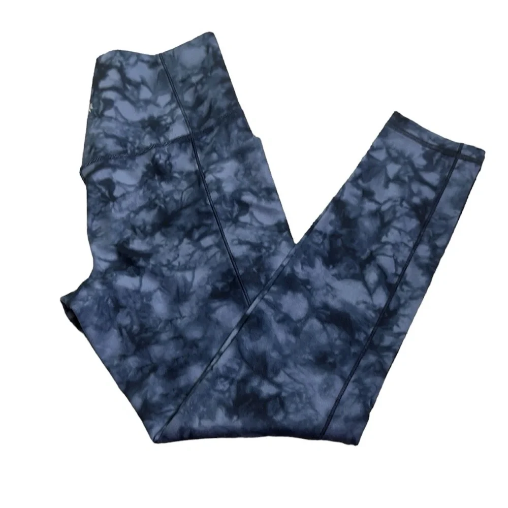 Athleta elation thighs 7/8 size small blue active wear . Gym , workout